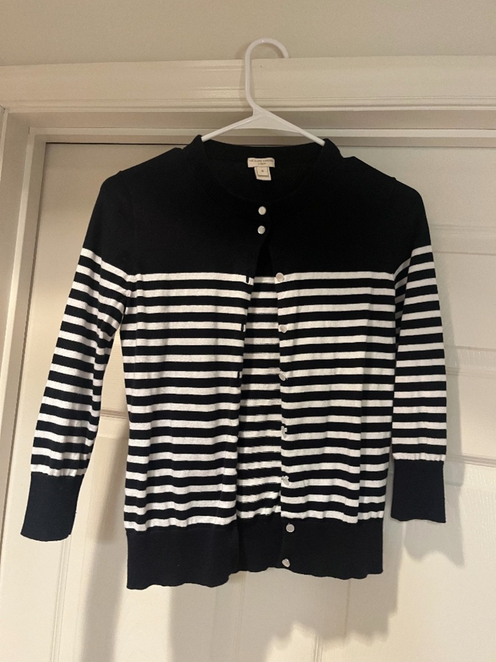 J. Crew Striped Claire Cardigan